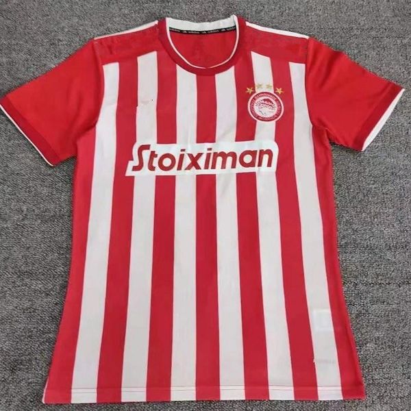 

men's t-shirts 21 22 olympiakos men soccer shirt, White;black