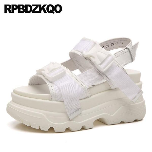 

dress shoes ladies wedge runway designer platform high heels slingback open toe women pumps white holiday double strap sandals 2021, Black