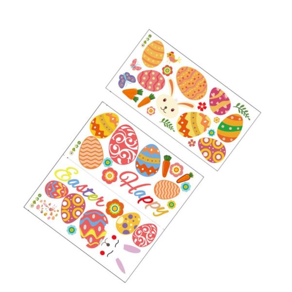 

wall stickers 3 sheets pvc easter cartoon decals kids room decors