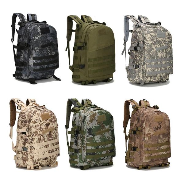 

camouflage military tactical backpack oxford wear resistant climbing trekking bags molle hiking camping hunting rucksack outdoor