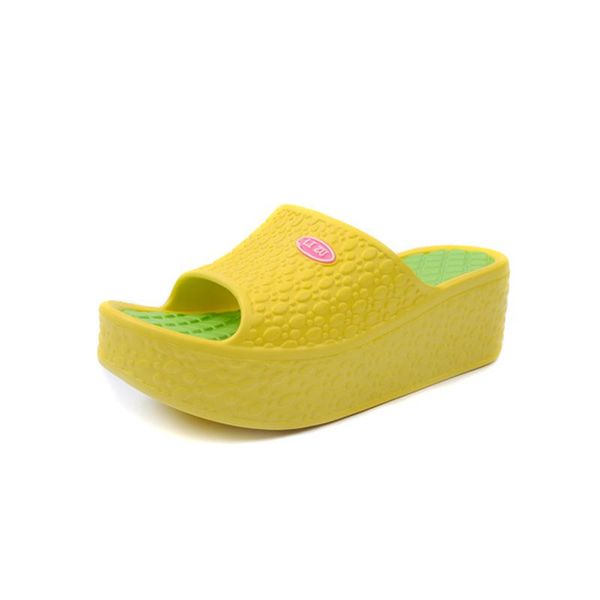 

summer thick bottom slippers fashion sandals 2021 casual women shoes wedge non-slip beach sandal, Black