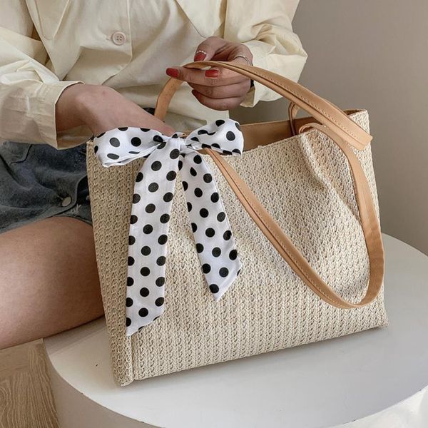 

evening bags 2021 summer trendy net red straw woven large-capacity shoulder bag fashion female tote bolsas feminina