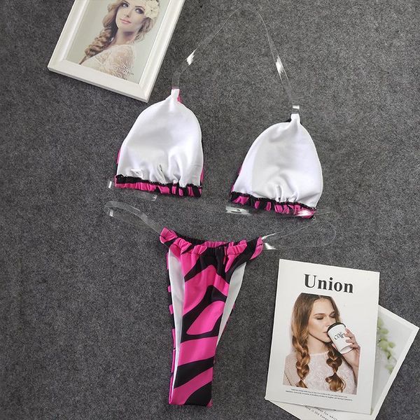 

bikinis 2021 mujer women swimwear push-up padded bra bandage bikini set swimsuit thong bathing women's, White;black