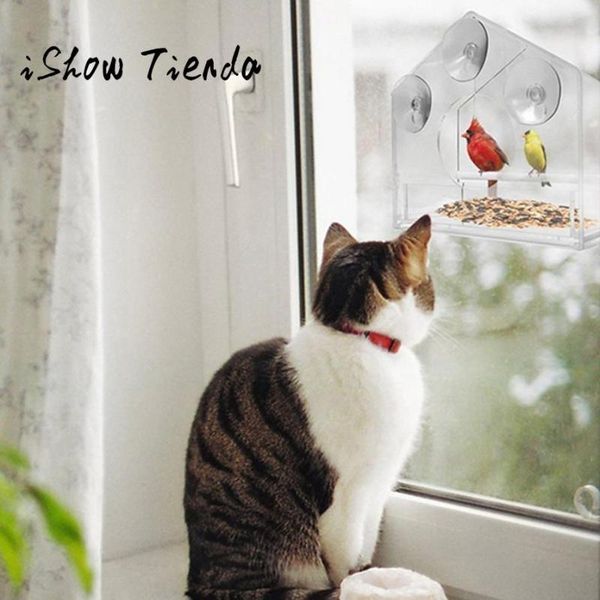 

other bird supplies clear glass window viewing feeder el table seed peanut hanging suction alimentador de pajaros jaula voliÃ¨re #srn