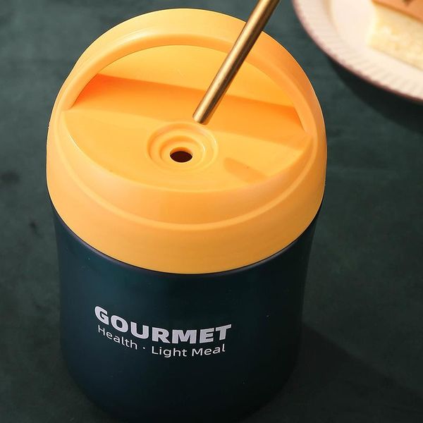 

water bottles stainless steel vacuum flask can be filled with straw cup student breakfast small insulated lunch box jar