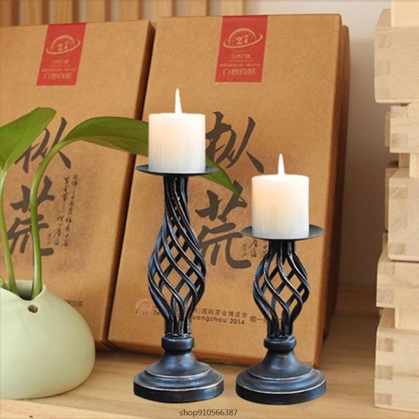 

candle holders retro holder american metal hollow wedding candlelight dinner props soft decoration wholesale