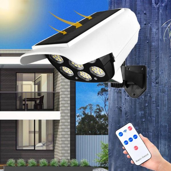 

solar lamps led light outdoor 77 with pir motion sensor dummy camera lamp for garden security outdoors