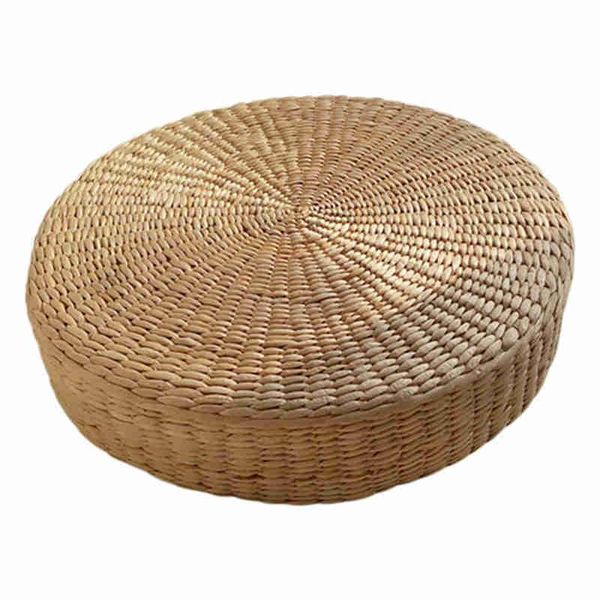 

yoga mats 40cm cushion round straw weave handmade pillow floor chair seat mat