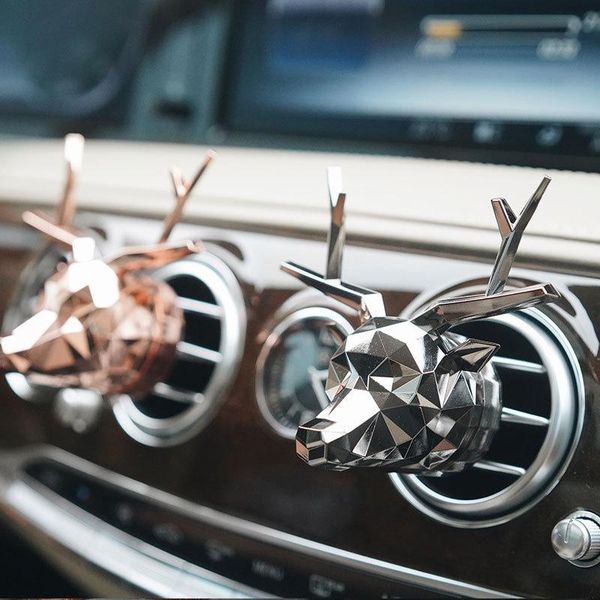

car air freshener deer design exhaust clip perfume good smell aroma diffuser