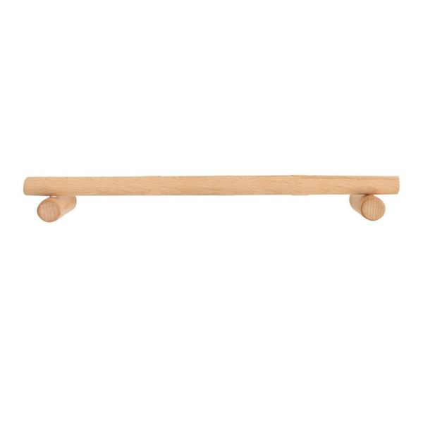 

towel racks 1pc simple rack wooden single bar punch storage hanger for bathromm kitchen home (45cm)