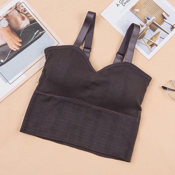 

women's tanks & camis women lady female crop cross sling chest wrapped thin chic wrap cropped rimless camisole beach summer casual, White