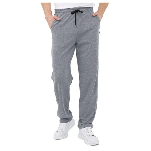 

men's pants jogging men sport sweatpants running cotton slip pocket loose casual fitness sports trousers bodybuilding, Black