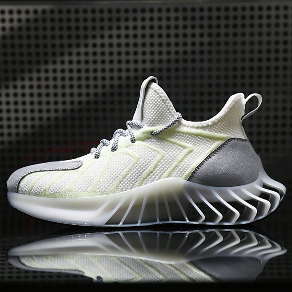 

blade men's autumn trend small white hemp soled dad sports sho, Black