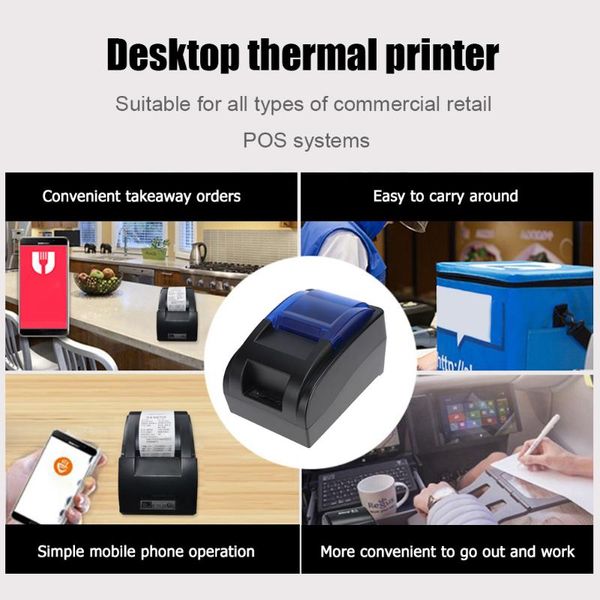 

printers portable transparent printing label manufacturer barcode 58mm low noise thermal receipt printer office electronics
