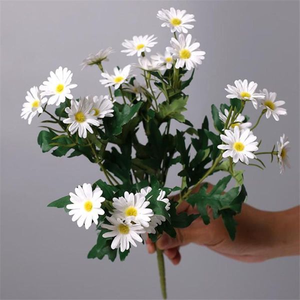 

decorative flowers & wreaths 7pcs fake spring daisy (9 stems/bunch) 13.78" length simulation chrysanthemum for wedding home artificial