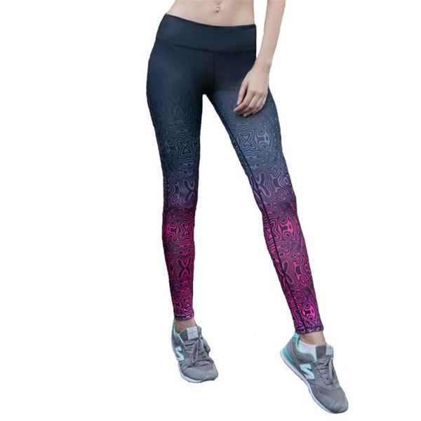 

yoga outfits print pants leggins sport tights women fitness gym leggings slim high waist workout running daily sportswear, White;red