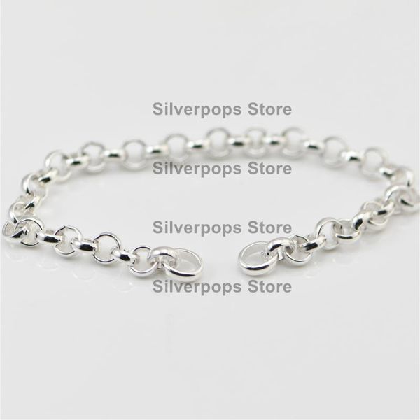 

link, chain 925 sterling silver/bracelehick & mood season/premium quality european spanish styles birthday present/gift, Black