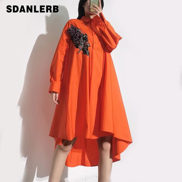 

casual dresses 2021 autumn urban printed dress women's lapel long sleeve single-breasted graceful and fashionable midi, Black;gray