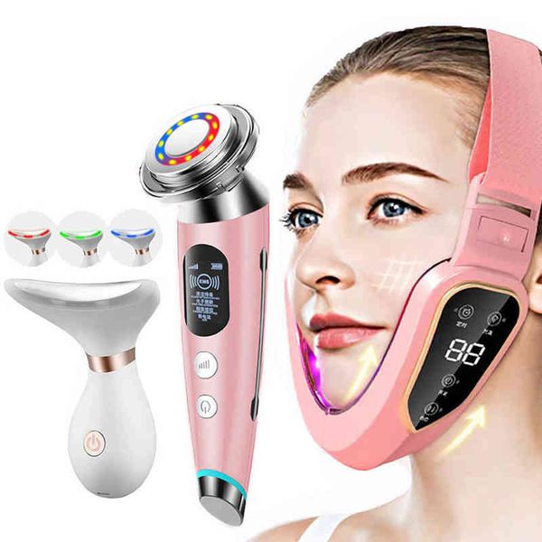 

nxy face care devices ems face massager led skin rejuvenation v lift machine reduce double chin neck facial lifting wrinkle removal tighten