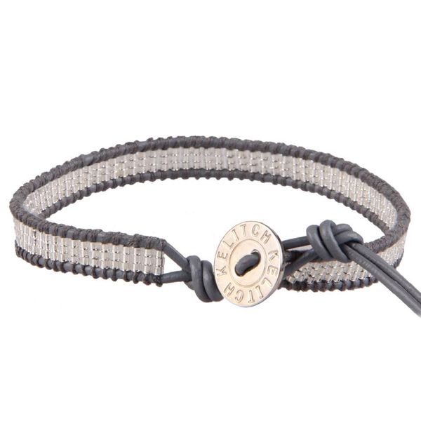 

handmade bracelets miyuki strand beaded cuff bangles leather rope chain undefined magnetic jewelry tennis, Golden;silver