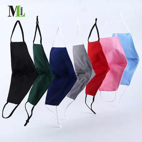 

washable pure color cotton cloth printing embroidered dustproof mask