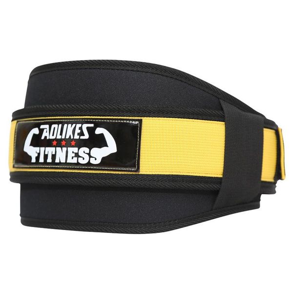 

waist support fitness weightlifting squat training belt exercise strength gym back protector, Black;gray
