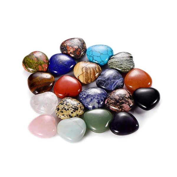 

decorative objects & figurines moonstone crystal labradorite palm stone healing quartz gemstone worry heart shape for jewllery making home d