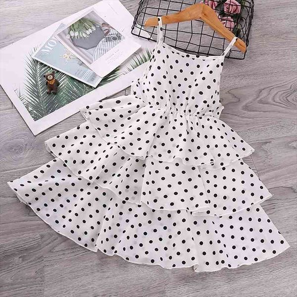 

baby girl clothes summer dress dot print babys teen girls princess vestidos kids beach party sleeveless dresses casual costume, Red;yellow