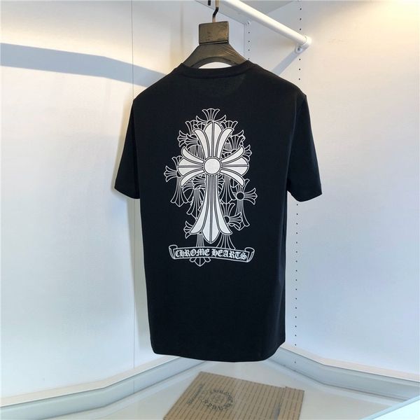 

shirt print fashion base 21 summer trendy crosin cross short sleeve t-shirt men's, White