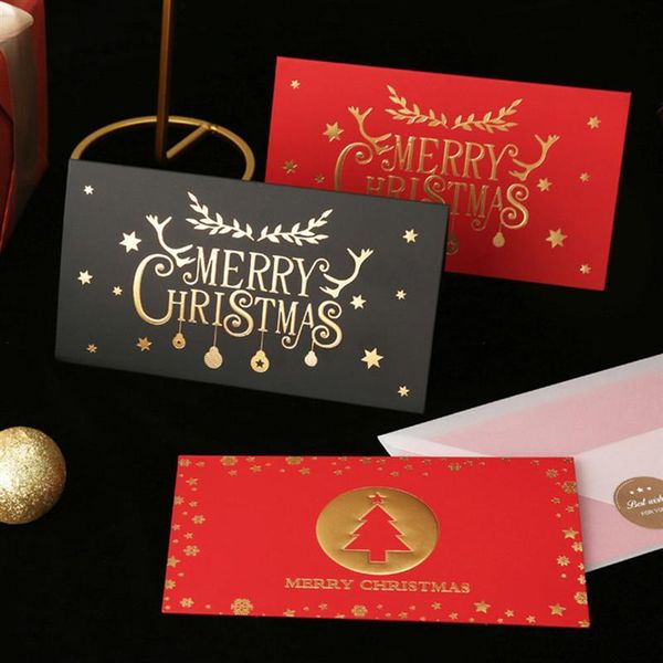 

greeting cards 4 pcs christmas stamping blessing 3d gift