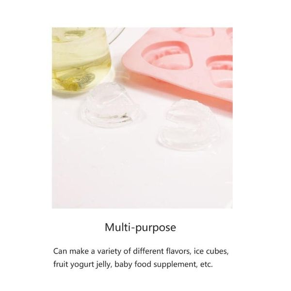 

baking moulds 4 hole denture teeth shaped ice cube mold silicone tray diy cream mould wholesale&dropship