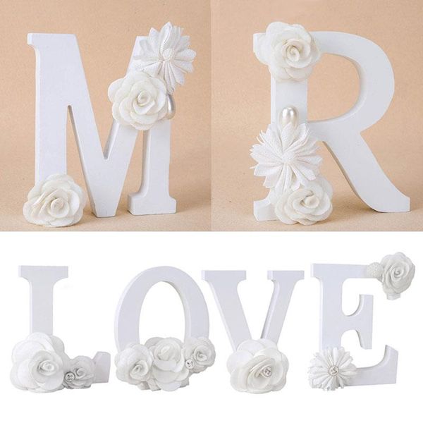 

novelty items 1pcs wooden diy name design english letters home decor alphabet standing handcrafts ornaments wedding decoration
