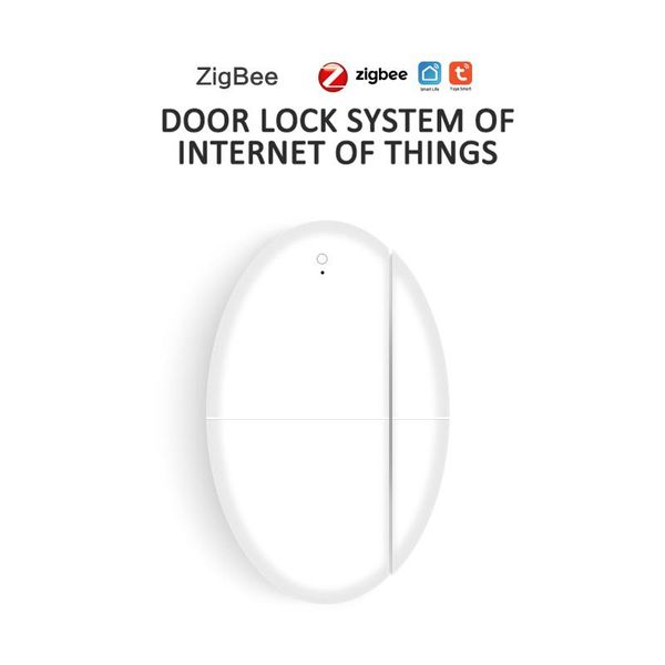 

tuya zigbee smart life door sensor window magnetic alarm detector work with alexa google home assistant control