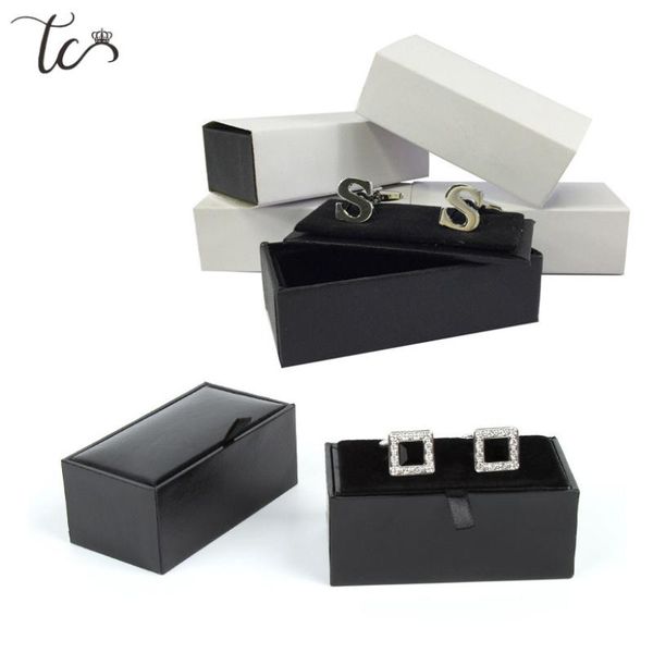 

jewelry pouches, bags cufflinks display box holder classic fashion gift storage case menswear packaging 100/200pcs, Pink;blue