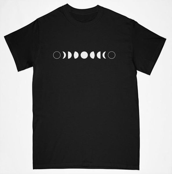 

moon phases print cotton casual women funny girl tee hipster drop ship y 99, White