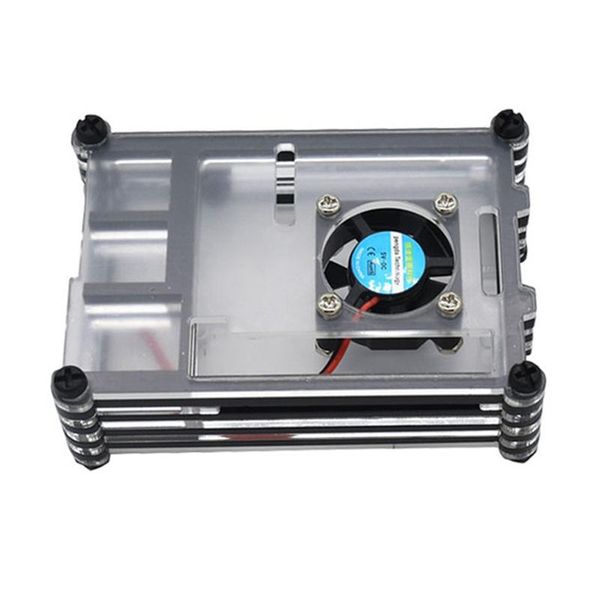 

for raspberry pi acrylic case with cooling fan heatsinks 4 lappads