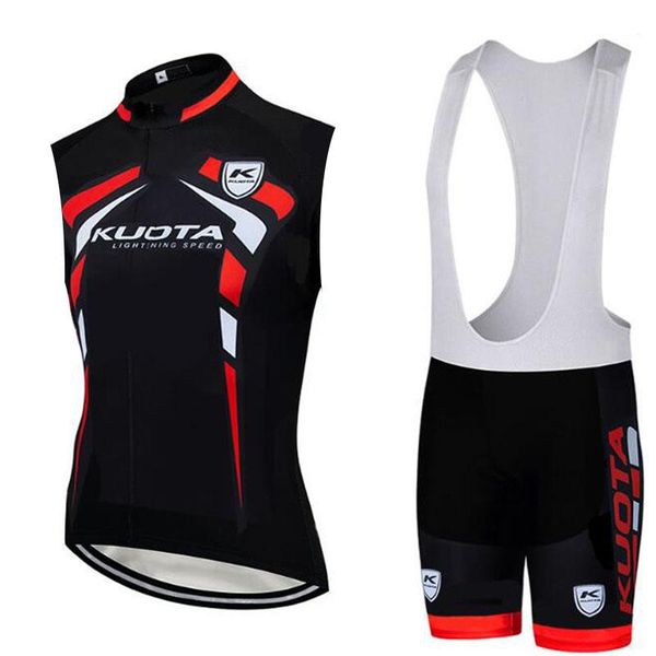 

racing sets 2021 sleeveless cycling vests jersey set summer breathable mtb bicycle clothes outdoor bike clothing ropa ciclismo, Black;blue