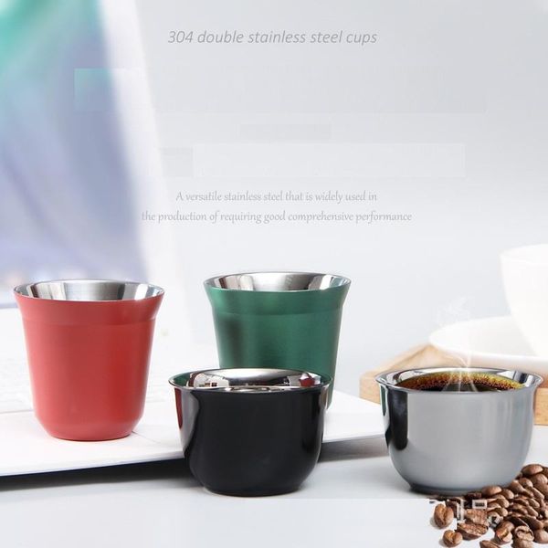 

mugs accompanying cup 304 stainless steel cold drink juice wine glass cocktail bar single-layer travel coffee