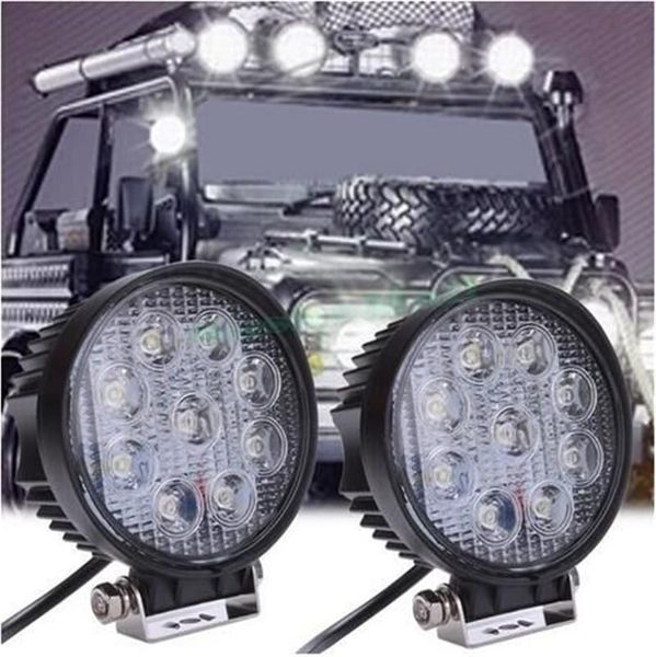 

car headlights 4 inch 27w 12v led work light off road lamp water proof worklight for motorcycle truck