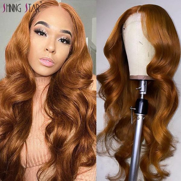 

blonde lace front human hair wig brazilian ginger body wave wigs remy honey 99j transparent burgundy, Black;brown