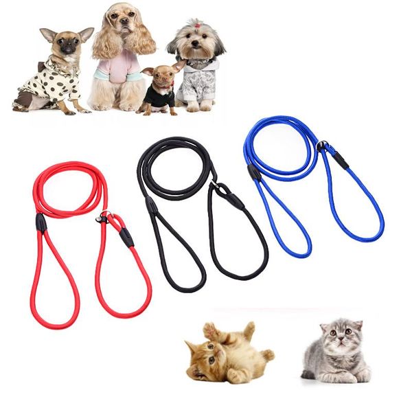 

130cm pet nylon leash dog cat p chain teddy leashes lead traction collars training supplies &