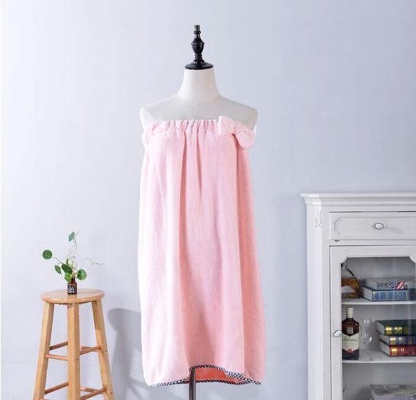 

towel bath bowknot women wearable towels super absorbent beach travel quickdry