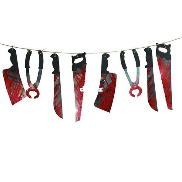 

spooky halloween party haunted house hanging garland pennant banner decoration