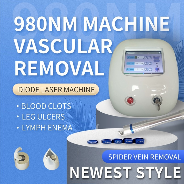 

2022 spa microdermabrasion 980nm laser therapy spider vein removal machine for red blood silk removal and permanent vessels