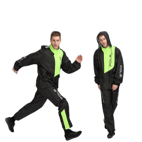 

raincoats motorcycle raincoat waterproof pants thick rain poncho jacket men outdoor hiking camping coats clothing outerwear gift idea