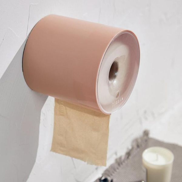 

tissue boxes & napkins roll paper holder traceless household storage box toilet supply organizer solid napkin holders simple stylish