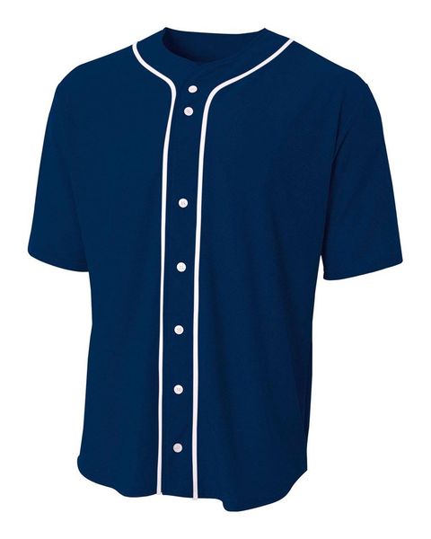 

custom dark blue baseball jersey, Blue;black