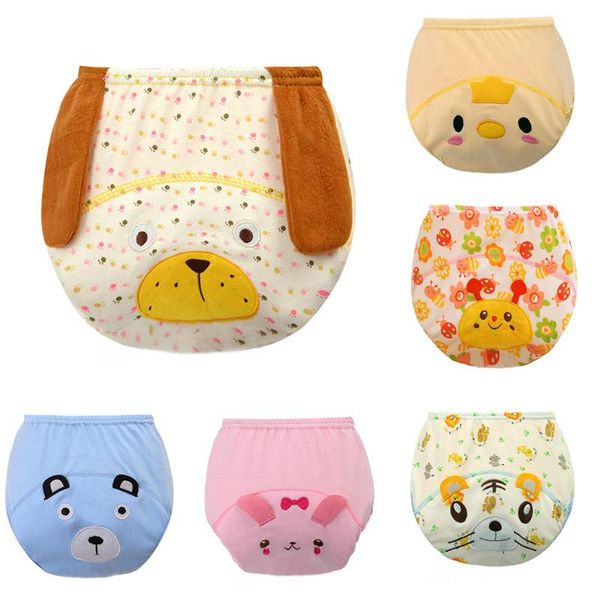 

cloth diapers 5pcs reusable baby diaper covers 3layers breathable three-dimensional pattern training pants birth to potty 3-15kg