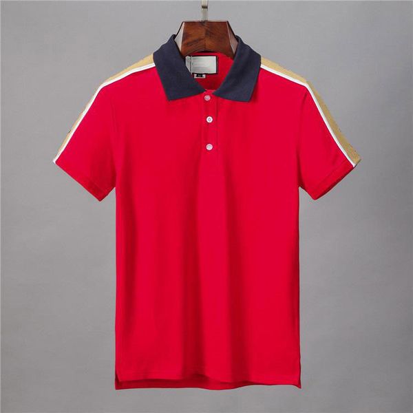 

new luxury designer mens letter embroidery polos tees shirts for men fashion classical cotton white black pullover tshirt design short sleev