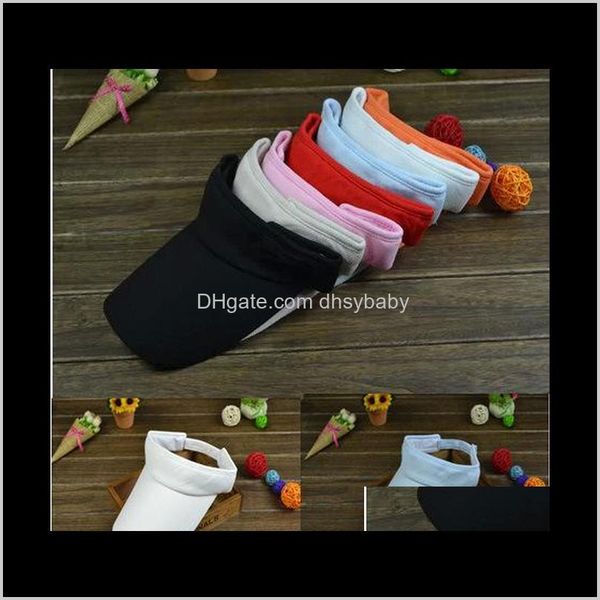 

hats, scarves & gloves fashion accessories drop delivery 2021 summer women men outdoor beach plain sport adjustable sun hats visors go, Blue;gray